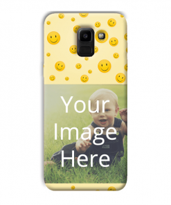 Smiley Design Custom Back Case for Samsung Galaxy J6 (2018, Infinity Display)