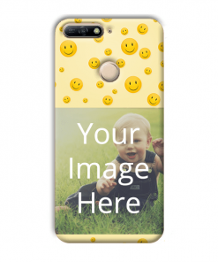 Smiley Design Custom Back Case for Huawei Honor 7A