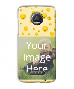 Smiley Design Custom Back Case for Motorola Moto Z2 Play