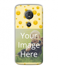 Smiley Design Custom Back Case for Motorola Moto E5 Play