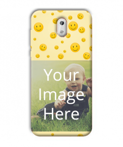 Smiley Design Custom Back Case for Nokia 3