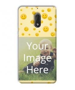 Smiley Design Custom Back Case for Nokia 6