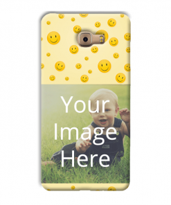 Smiley Design Custom Back Case for Samsung Galaxy C7 Pro