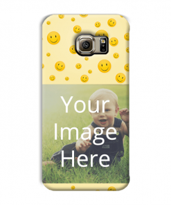 Smiley Design Custom Back Case for Samsung Galaxy S6 Edge