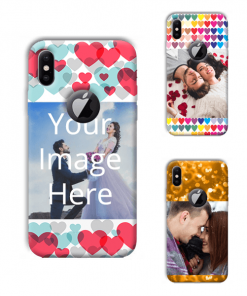 Love Design Custom Back Case for Apple iPhone X with Logo Cut