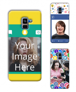 Social Media Design Custom Back Case for Samsung Galaxy A8 Plus