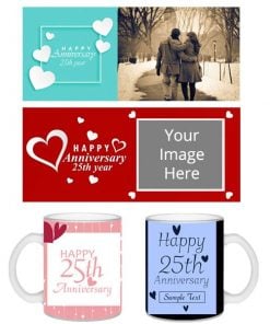 Anniversary Design Customized Transparent Frosted Mug