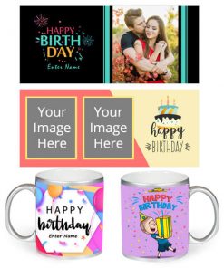 Birthday Design Customized Silver Mug