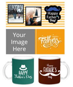 Father's Day Design Customized Transparent Frosted Mug
