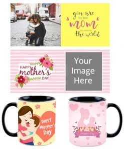 Mother's Day Design Customized Dual Tone Black Mug