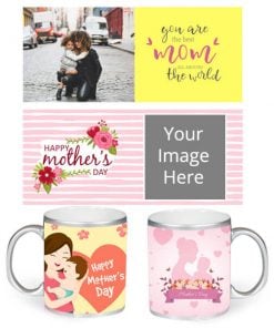 Mother's Day Design Customized Silver Mug