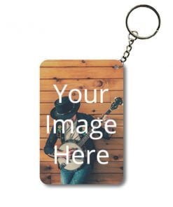 Customized Photo Printed Rectangle Keychain