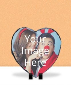 Customized Photo Printed Rock Stone - Heart