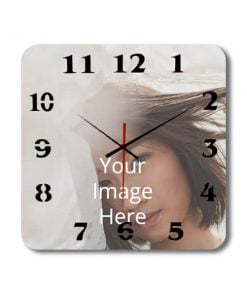 Customized Photo Printed Wall Clock - Square