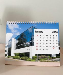 Office Design Customized Photo Desk Calendar Rectangle Landscape