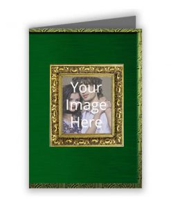Anniversary Customized Greeting Card - Green Frame