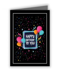 Birthday Customized Greeting Card - Confetti Design