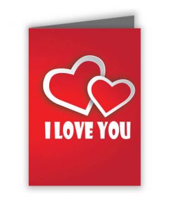 Love Customized Greeting Card - 2 Hearts