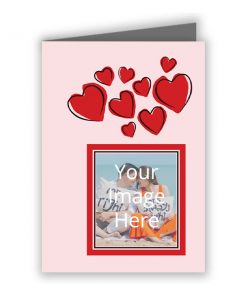 Love Customized Greeting Card - Hearts &amp; Frame