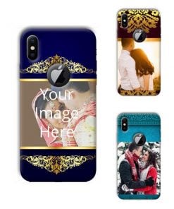 Wedding Design Custom Back Case for Apple iPhone X with Logo Cut