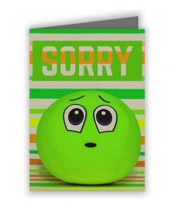I am Sorry Customized Greeting Card - Green