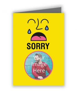 I am Sorry Customized Greeting Card - Yellow