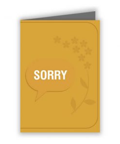 I am Sorry Customized Greeting Card - Basic