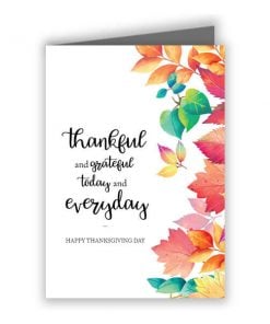 Thank You Customized Greeting Card - Thanksgiving