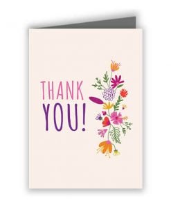 Thank You Customized Greeting Card - Flowers