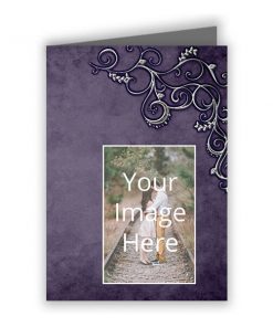 Wedding Customized Greeting Card - Purple