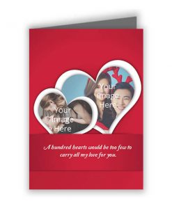 Wedding Customized Greeting Card - Hearts