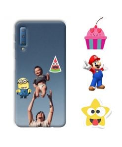 Sticker Design Custom Back Case for Samsung Galaxy A7 2018