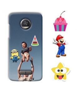 Sticker Design Custom Back Case for Motorola Moto Z2 Play