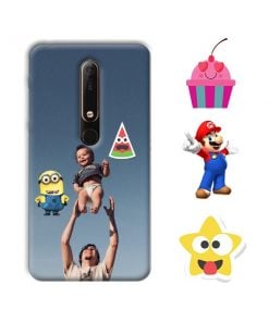 Sticker Design Custom Back Case for Nokia 6.1 2018
