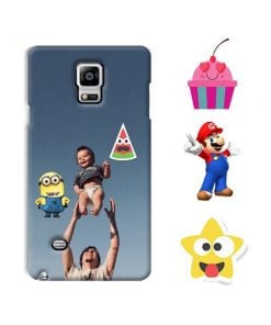 Sticker Design Custom Back Case for Samsung Galaxy Note 4