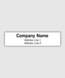 Company Name Customized Self Inking Pre-Inked Rubber Stamp