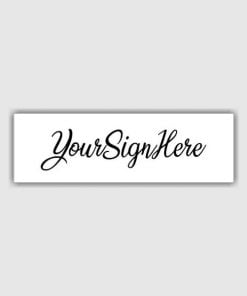 Customized Self Inking Pre-Inked Signature Rubber Stamp
