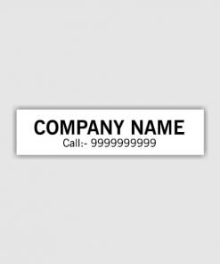 Company Name &amp; Call Customized Self Inking Pre-Inked Rubber Stamp