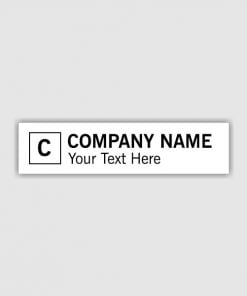 Company Name Initials Customized Self Inking Pre-Inked Rubber Stamp