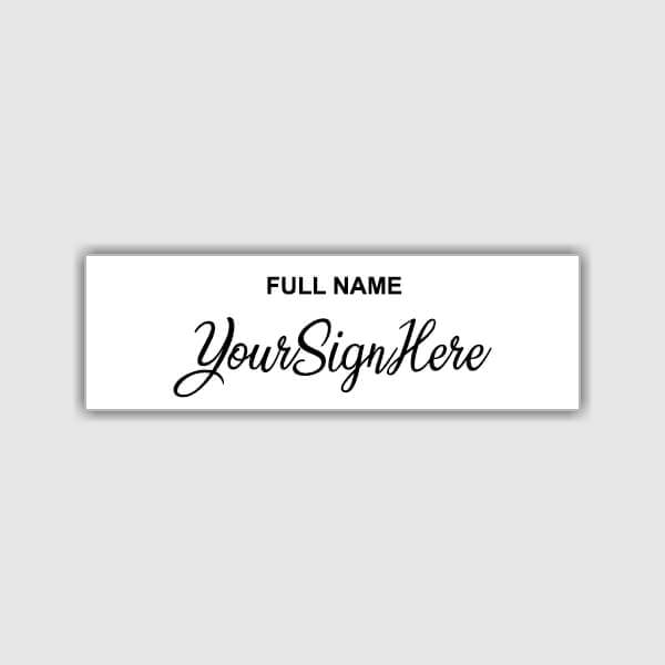 Full Name Sign Buy Sign with Full Name Design Customized Self Inking Pre-Inked ...