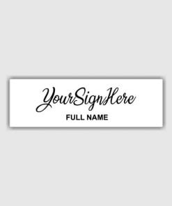 Sign with Name Customized Self Inking Pre-Inked Signature Rubber Stamp