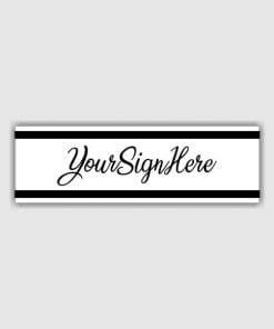 Sign with Box Customized Self Inking Pre-Inked Signature Rubber Stamp