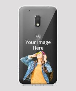 Transparent Customized Soft Back Cover for Moto G4 4th Generation
