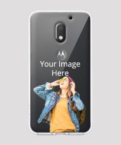 Transparent Customized Soft Back Cover for Motorola Moto E3 3rd Gen