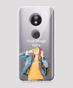 Transparent Customized Soft Back Cover for Motorola Moto E5 Play
