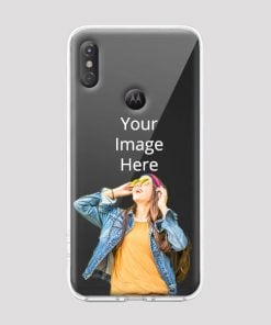 Transparent Customized Soft Back Cover for Motorola One Power