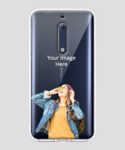 Transparent Customized Soft Back Cover for Nokia 5