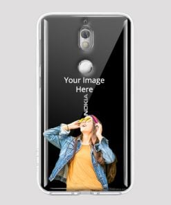 Transparent Customized Soft Back Cover for Nokia 7