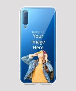 Transparent Customized Soft Back Cover for Samsung Galaxy A7 2018