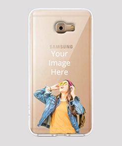 Transparent Customized Soft Back Cover for Samsung Galaxy C7 Pro